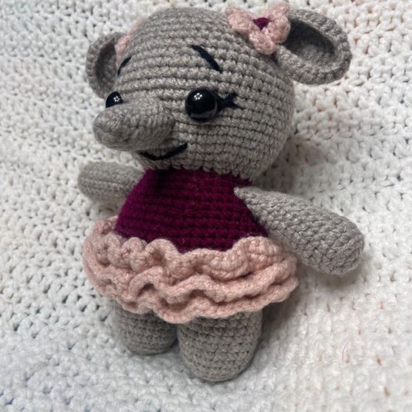 Handmade "Ellie" the Elephant Plushie - Picture 2 of 8